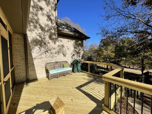 wooden deck